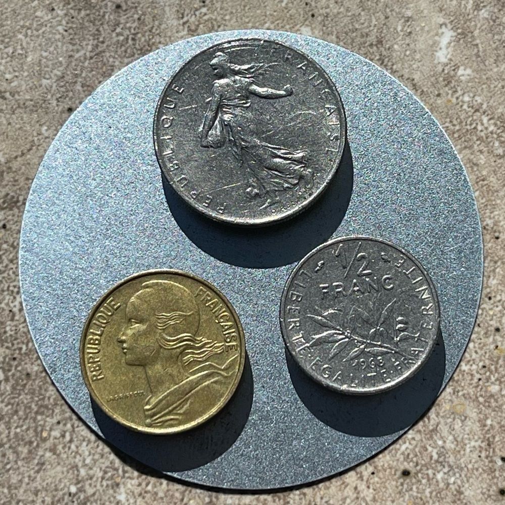 SET OF THREE FRENCH AUTHENTIC COIN MAGNETS (SET #3)